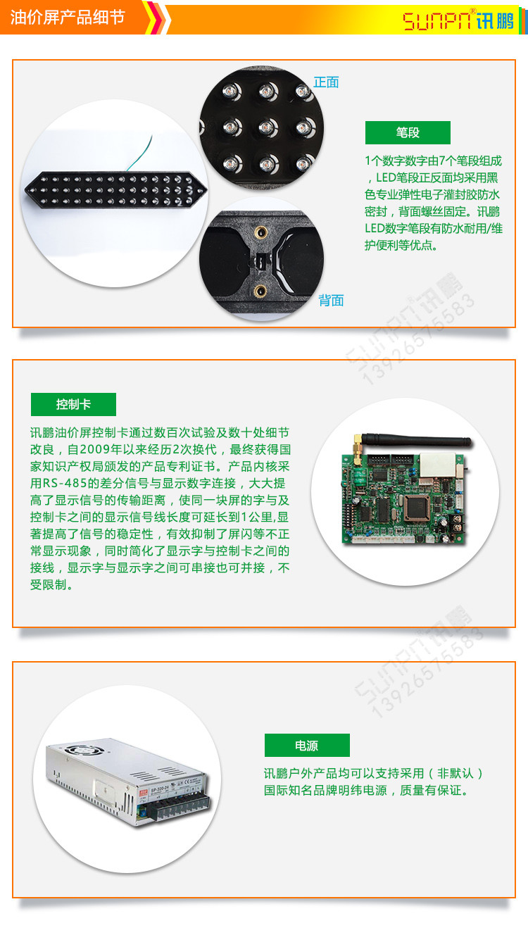 戶外油價屏產品細節 戶外油價屏產品細節