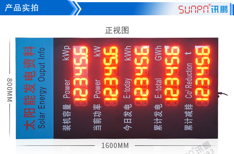 LED環境監測顯示屏產品實拍 LED環境監測顯示屏產品實拍