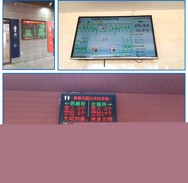 公廁系統(tǒng)狀態(tài)顯示屏應(yīng)用場(chǎng)景 公廁系統(tǒng)狀態(tài)顯示屏應(yīng)用場(chǎng)景
