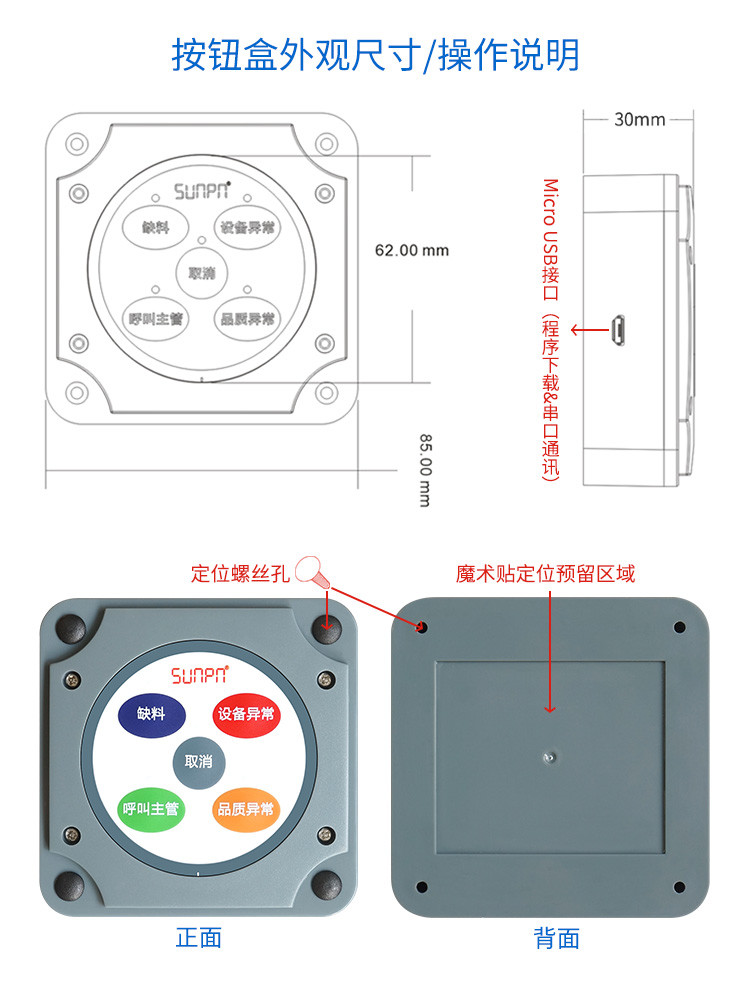 無線安燈按鈕盒產品實拍 無線安燈按鈕盒產品實拍