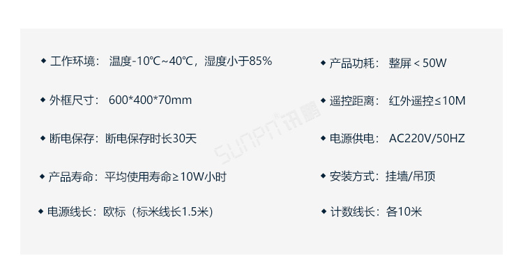 流水線電子看板產(chǎn)品參數(shù) 流水線電子看板產(chǎn)品參數(shù)