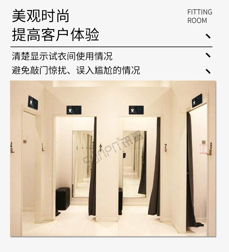 試衣間有人無人提示牌實際應用 試衣間有人無人提示牌實際應用