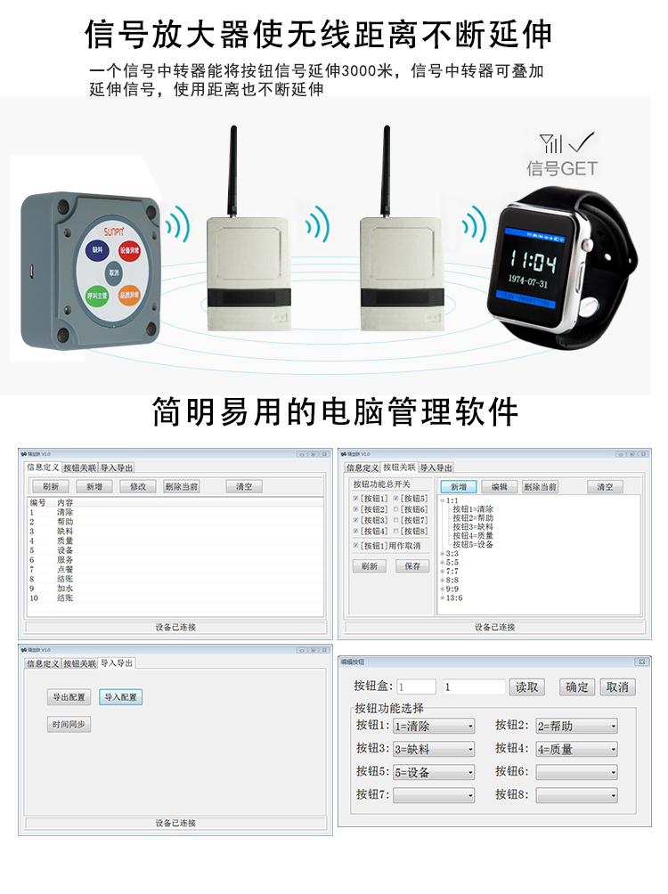 無線呼叫腕表信號延伸 無線呼叫腕表信號延伸