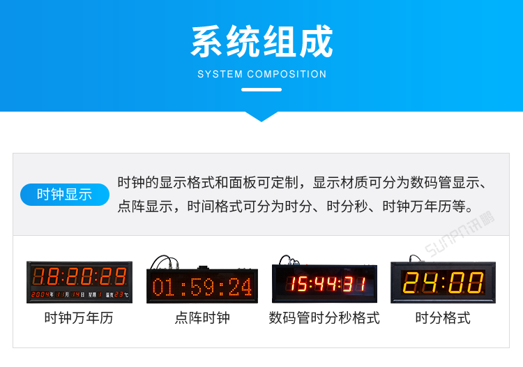 CDMA電子鐘系統(tǒng)組成 CDMA電子鐘系統(tǒng)組成