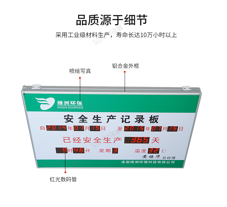 安全運行記錄牌-產品細節 安全運行記錄牌-產品細節