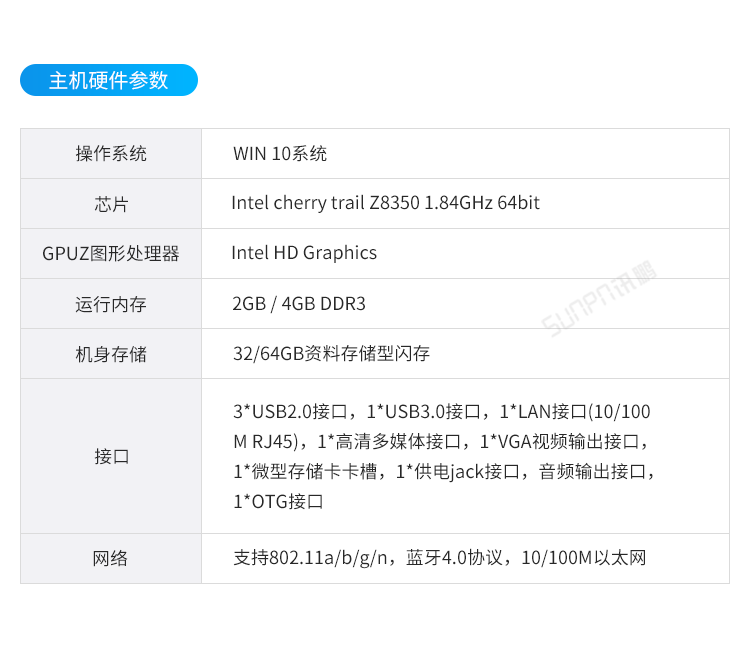 SOP電子作業指導書管理系統-主機硬件參數