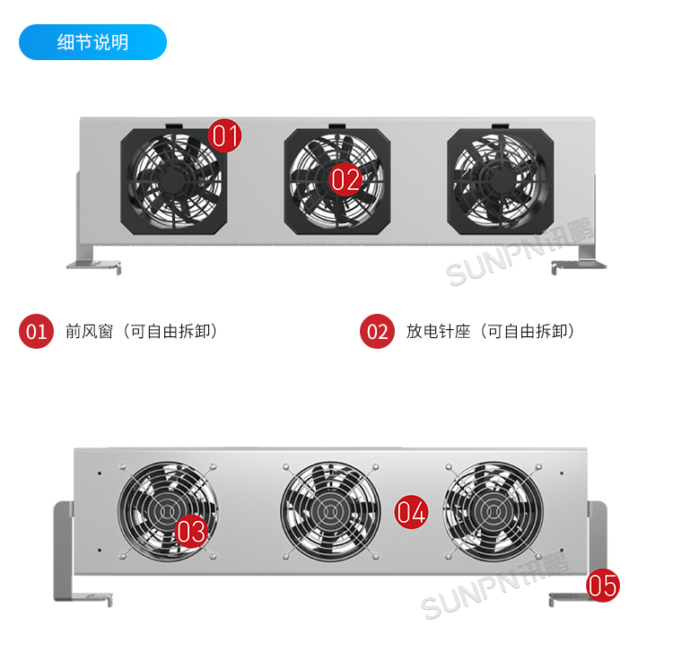 工業除靜電離子風機-SP-60ARC細節說明 工業除靜電離子風機-SP-60ARC細節說明